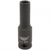 Draper Expert HI-TORQ® 6 Point Deep Impact Socket, 3/8 Sq. Dr., 8mm