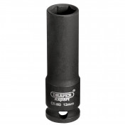 Draper Expert HI-TORQ® 6 Point Deep Impact Socket, 3/8 Sq. Dr., 12mm