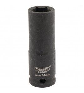 Draper HI-TORQ® 6 Point Deep Impact Socket, 3/8 Sq. Dr., 14mm