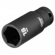 Draper HI-TORQ® 6 Point Deep Impact Socket, 3/8 Sq. Dr., 18mm