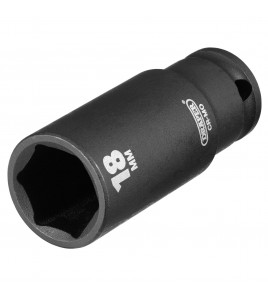 Draper HI-TORQ® 6 Point Deep Impact Socket, 3/8 Sq. Dr., 18mm
