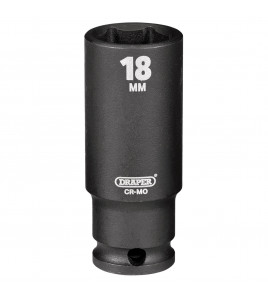 Draper HI-TORQ® 6 Point Deep Impact Socket, 3/8 Sq. Dr., 18mm