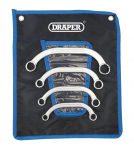 Draper HI-TORQ® Half Moon Obstruction Ring Spanner Set (4 Piece)