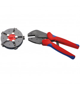KNIPEX 97 33 02 MultiCrimp® Lever Action Crimping Pliers, 0.5  6.0 mm² Capacity, 250mm
