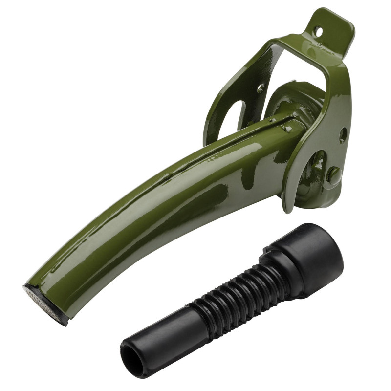 Green Steel Spout for 10/20L Fuel Cans