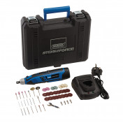 Draper Storm Force® 10.8V Power Interchange Rotary Multi-Tool Kit, 1 x 1.5Ah Battery, 1 x Fast Charger (50 Piece)