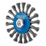 Steel Twist-Knot Flat Wire Wheel Brush, 115mm, M14