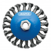 Steel Bevelled Twist-Knot Wire Wheel Brush, 115mm, M14