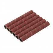 Aluminium Oxide Sanding Sleeves, 12.7 x 115mm, 80 Grit (Pack of 6)