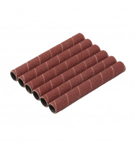 Aluminium Oxide Sanding Sleeves, 12.7 x 115mm, 80 Grit (Pack of 6)
