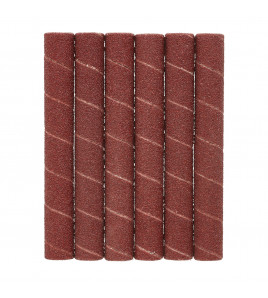 Aluminium Oxide Sanding Sleeves, 12.7 x 115mm, 80 Grit (Pack of 6)