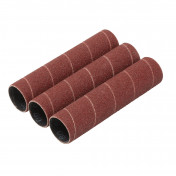 Aluminium Oxide Sanding Sleeves, 25 x 115mm, 80 Grit (Pack of 3)