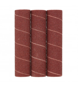 Aluminium Oxide Sanding Sleeves, 25 x 115mm, 80 Grit (Pack of 3)