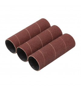 Aluminium Oxide Sanding Sleeves, 38 x 115mm, 80 Grit (Pack of 3)