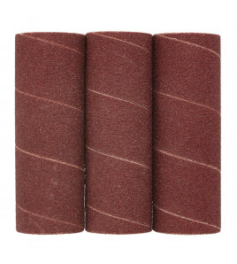 Aluminium Oxide Sanding Sleeves, 38 x 115mm, 80 Grit (Pack of 3)