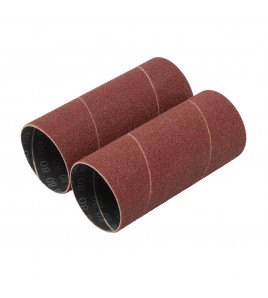Aluminium Oxide Sanding Sleeves, 50 x 115mm, 80 Grit (Pack of 2)