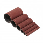 Assorted Aluminium Oxide Sanding Sleeves, 115mm, 80 Grit (Pack of 6)