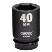 Draper HI-TORQ® Deep Impact Socket, 1 Sq. Dr., 40mm