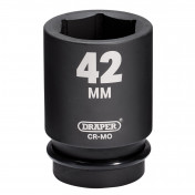 Draper HI-TORQ® Deep Impact Socket, 1 Sq. Dr., 42mm