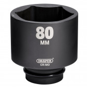 Draper HI-TORQ® Deep Impact Socket, 1 Sq. Dr., 80mm