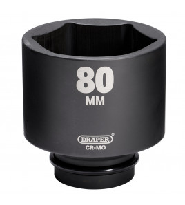 Draper HI-TORQ® Deep Impact Socket, 1 Sq. Dr., 80mm