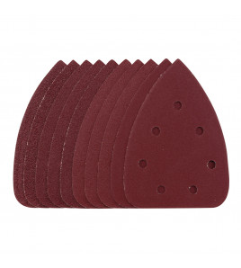 Detail Sanding Sheets with Hook and Loop, 140mm, Assorted Grit, SSD6 (Pack of 10)