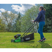 Steel Deck Petrol Lawn Mower, 420mm, 132cc/3.3HP