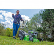 Steel Deck Petrol Lawn Mower, 420mm, 132cc/3.3HP