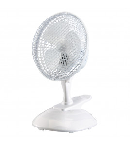 230V Clip-On Desk Fan, 6/150mm, 15W