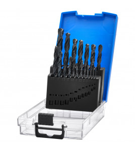 Black HSS Drill Bit Set (19 Piece)