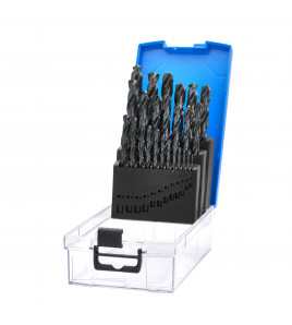 Black HSS Drill Bit Set (25 Piece)