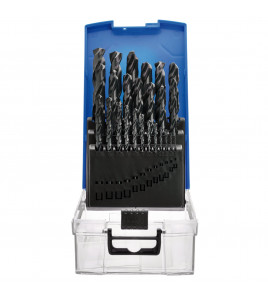 Black HSS Drill Bit Set (25 Piece)