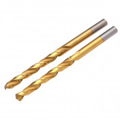 HSS Titanium Nitride Coated Drill Bit, 5.0mm x 86mm (Pack of 2)