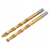 HSS Titanium Nitride Coated Drill Bit, 6.0mm x 43mm (Pack of 2)