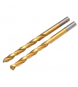 HSS Titanium Nitride Coated Drill Bit, 6 x 43mm (Pack of 2)
