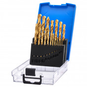 HSS Titanium Nitride Coated Drill Bit Set (19 Piece)