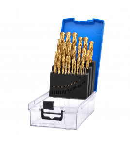 HSS Titanium Nitride Coated Drill Bit Set (25 Piece)