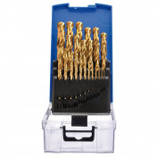 HSS Titanium Nitride Coated Drill Bit Set (25 Piece)