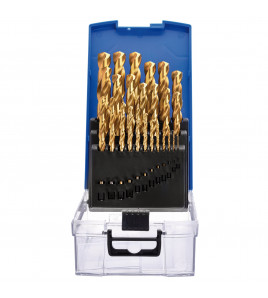HSS Titanium Nitride Coated Drill Bit Set (25 Piece)
