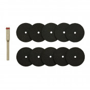 Cutting Wheels and Holder for D20 Engraver/Grinder (10 Piece)