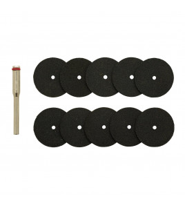 Cutting Wheels and Holder for D20 Engraver/Grinder (10 Piece)