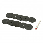 Cutting Wheels and Holder for D20 Engraver/Grinder (10 Piece)