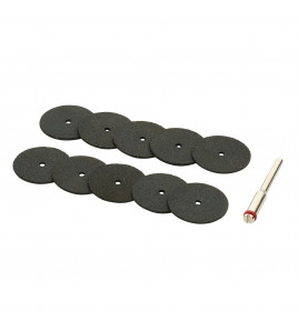 Cutting Wheels and Holder for D20 Engraver/Grinder (10 Piece)
