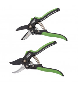 Draper Expert Anvil and Bypass Secateurs Set, 200mm (2 Piece)
