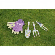 Garden Tool Set with Floral Pattern (4 Piece)