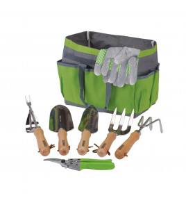 Stainless Steel Garden Tool Set with Storage Bag (8 Piece)