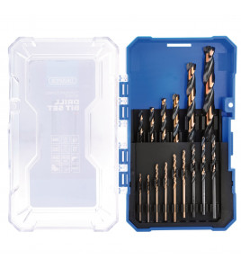 HSS Turbo Titanium Drill Bit Set (15 Piece)