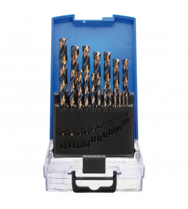HSS Turbo Titanium Drill Bit Set (19 Piece)