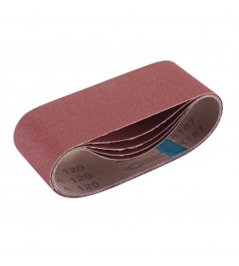 Cloth Sanding Belt, 75 x 457mm, 120 Grit (Pack of 5)