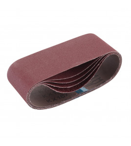 Cloth Sanding Belt, 75 x 457mm, Assorted Grit (Pack of 5)
